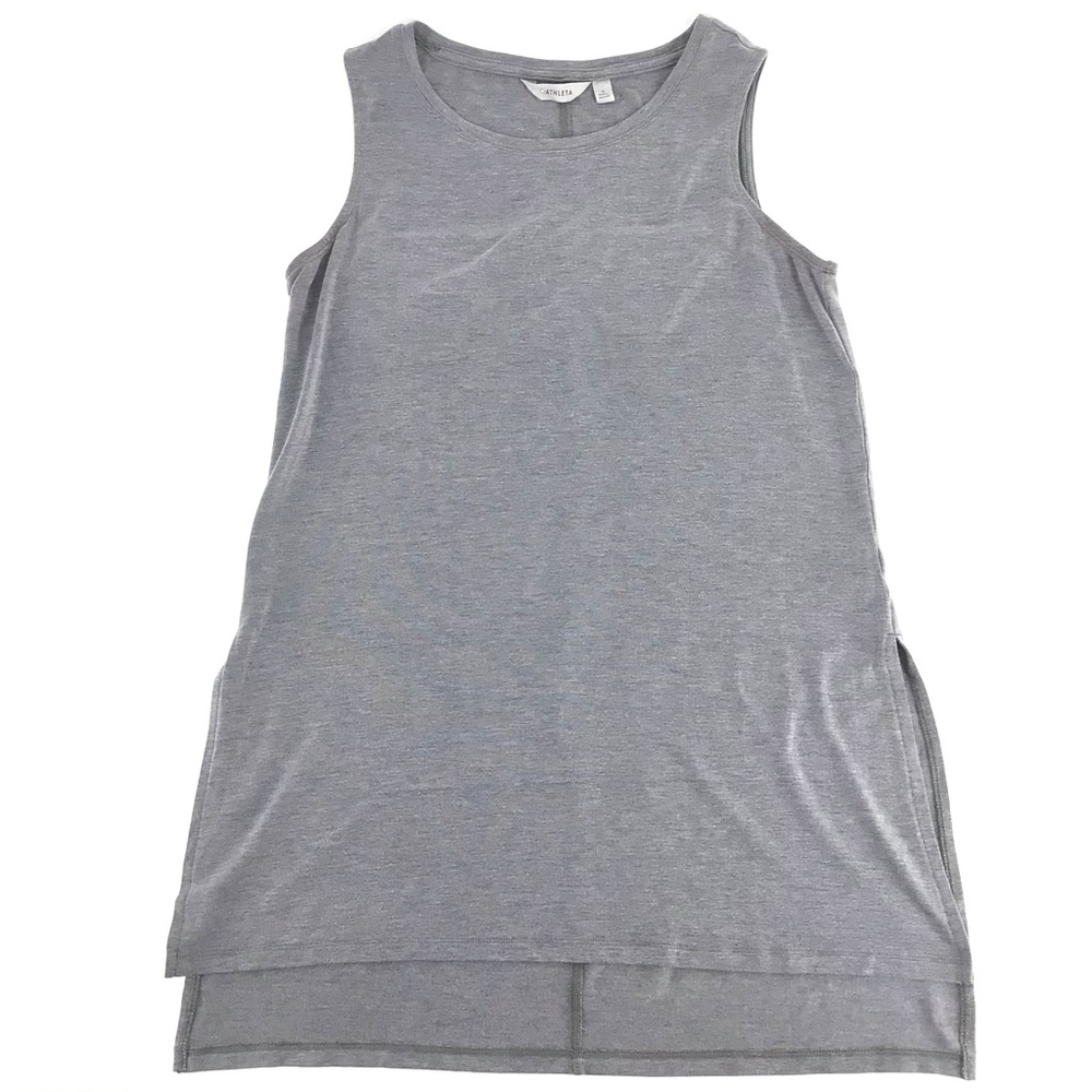 Athleta Women's Side Split Tunic Tank Top Gray 591361 Active Yoga Size Small